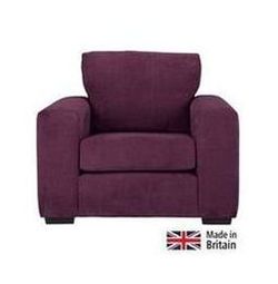 Heart of House Eton Fabric Chair - Wine